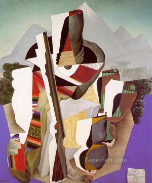 ディエゴ・リベラ Painting - サパティスタの風景 ゲリラ 1915年 ディエゴ・リベラ